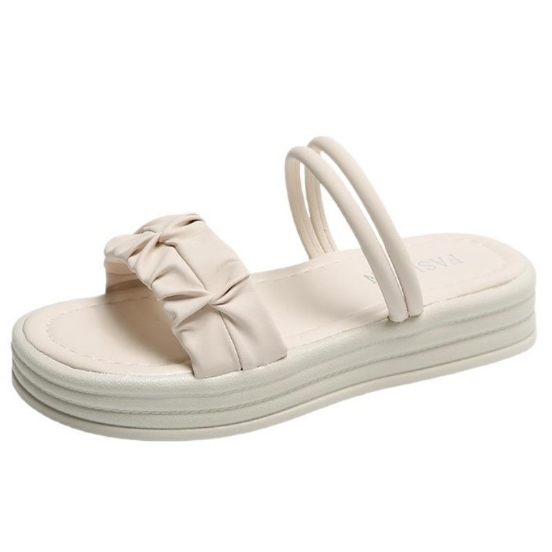 thick-soled two-wearing sandals women's new summer cool slippers with skirt beach shoes