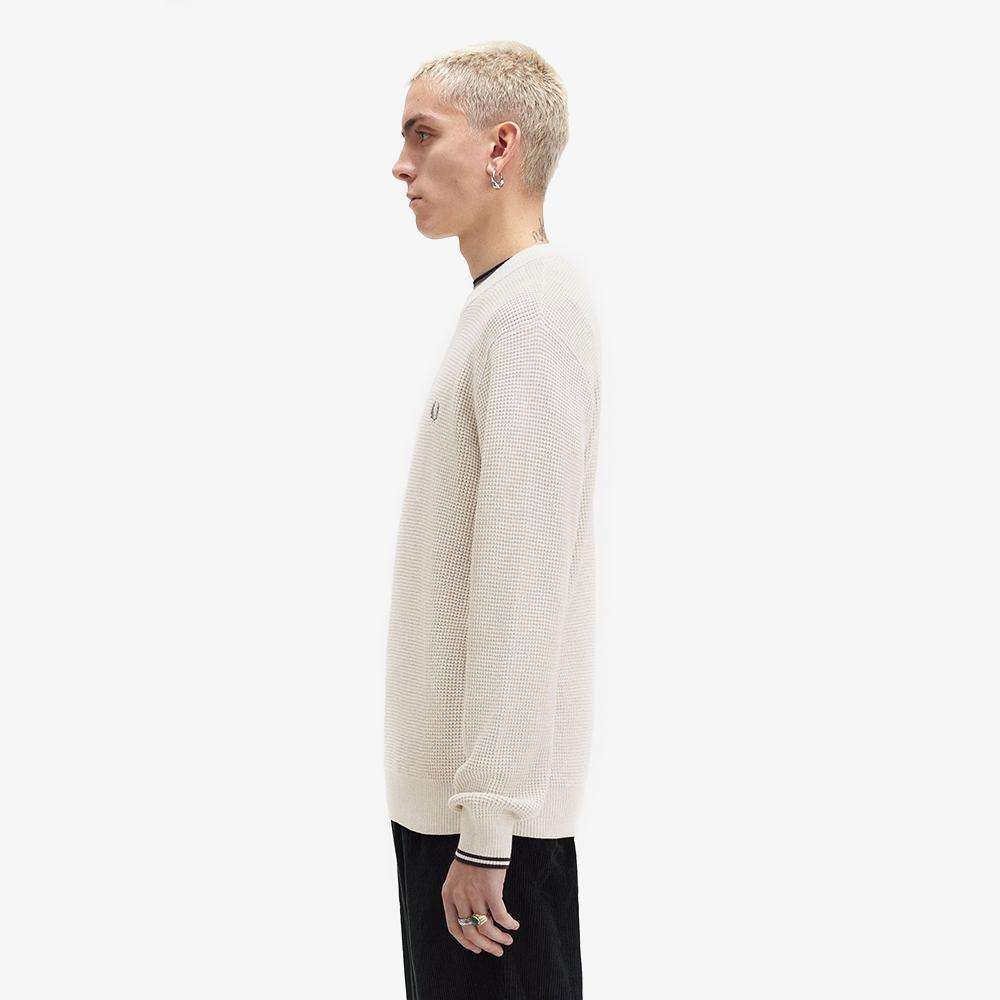 FRED PERRY [Sharp] Waffle Stitch Knit (X23) Afpm2436507-X23