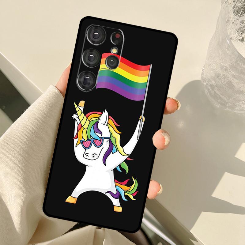 Gay Pride LGBT Rainbow Flag Case For Samsung Galaxy S25 Ultra S21 S22 S23 S24 Ultra S9 S10 Plus S20 FE S25 FE Back Cover