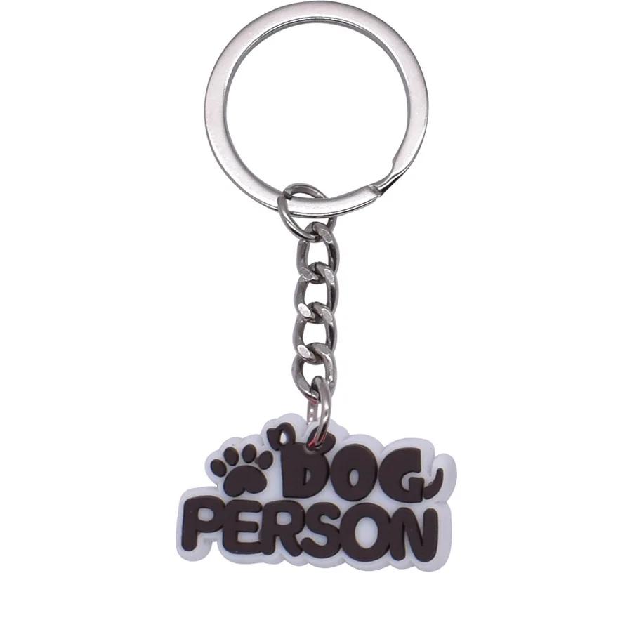 New Arrival Adorable Pet Dogs PVC Soft Keychains Bag Hanging Pendant Car Keyrings Animals Key Chains Accessories Wholesale Gift