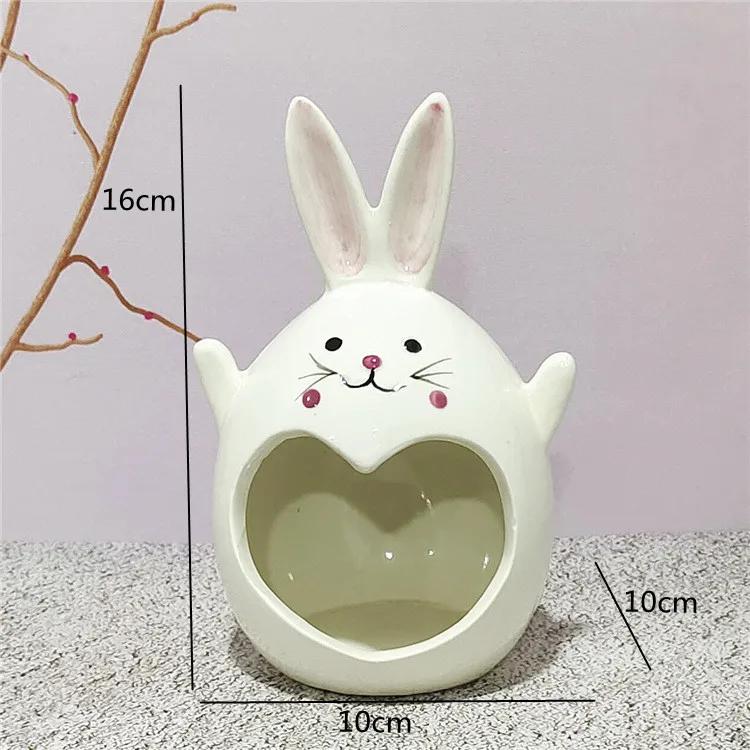 

High Temperature White Porcelain Living Room Aromatherapy Candlestick, Fun Halloween Cartoon Pumpkin Ghost Ashtray Decoration