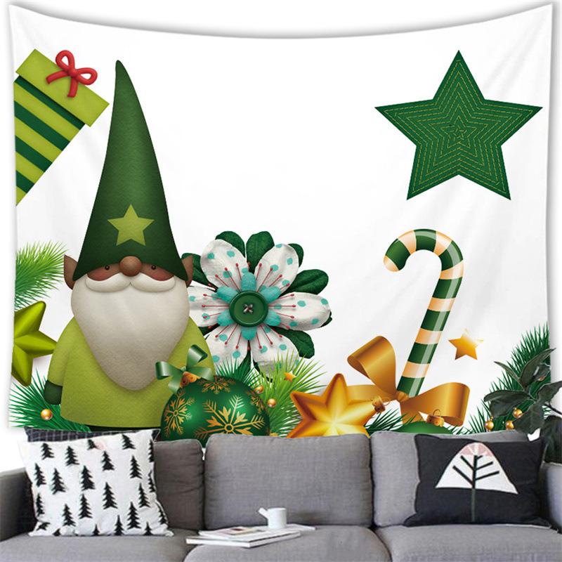 Merry Christmas Cartoon Snowman Cross-border Supply Tapestry Wall Hanging Blanket