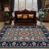 Bohemian Retro Style Decorative Rug for Living Room Soft Antiskid Sofa Table Mat Big Size Foldable Study Decoration Rug Washable