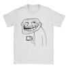 Trollface with Coffee Meme TShirt for Men Women Casual Pure Cotton Tees O Neck Short Sleeve Printed Male T Shirts Classic Tops