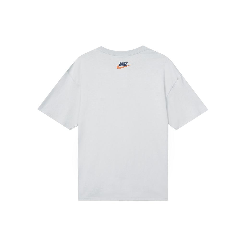 Nike Sportswear Graphic Print Crew Neck Short Sleeve T-Shirt Men Tops Mist-Grey DR7835-097