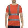 Men's Round-neck Quick-drying Reflective Outdoor Construction Environmental Sanitation Safety Building Labor  Reflective Work Clothes Short-sleeved To