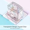 Transparent Cotton Swab Box, Jewelry Box, Storage Box, Crystal Cotton Swab Holder, Canisters