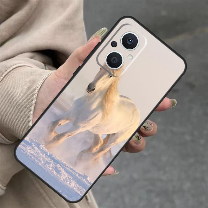 Horses Running Case For OPPO Reno 7 8 Lite 10 11 12 13 14 Pro 8T 12F 13F 14F OPPO Find X8 X6 X9 Pro Cover