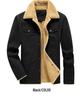 Men's Fleece-Lined Multi-Pocket Jacket: Warm Cotton and Nylon for Autumn and Winter