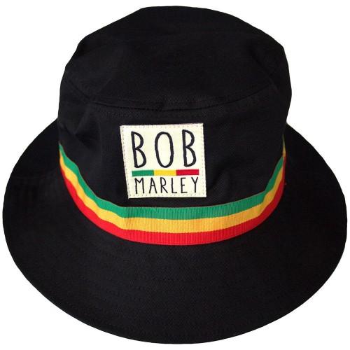 Bob Marley Unisex Adult Contrast Striped Bucket Hat