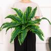 2Pcs Artificial Boston Fern Faux Ferns 20 Leaves for Each Bouquet Fake Fern Bush Plant Lifelike 21 Inch for Office Garden Decor