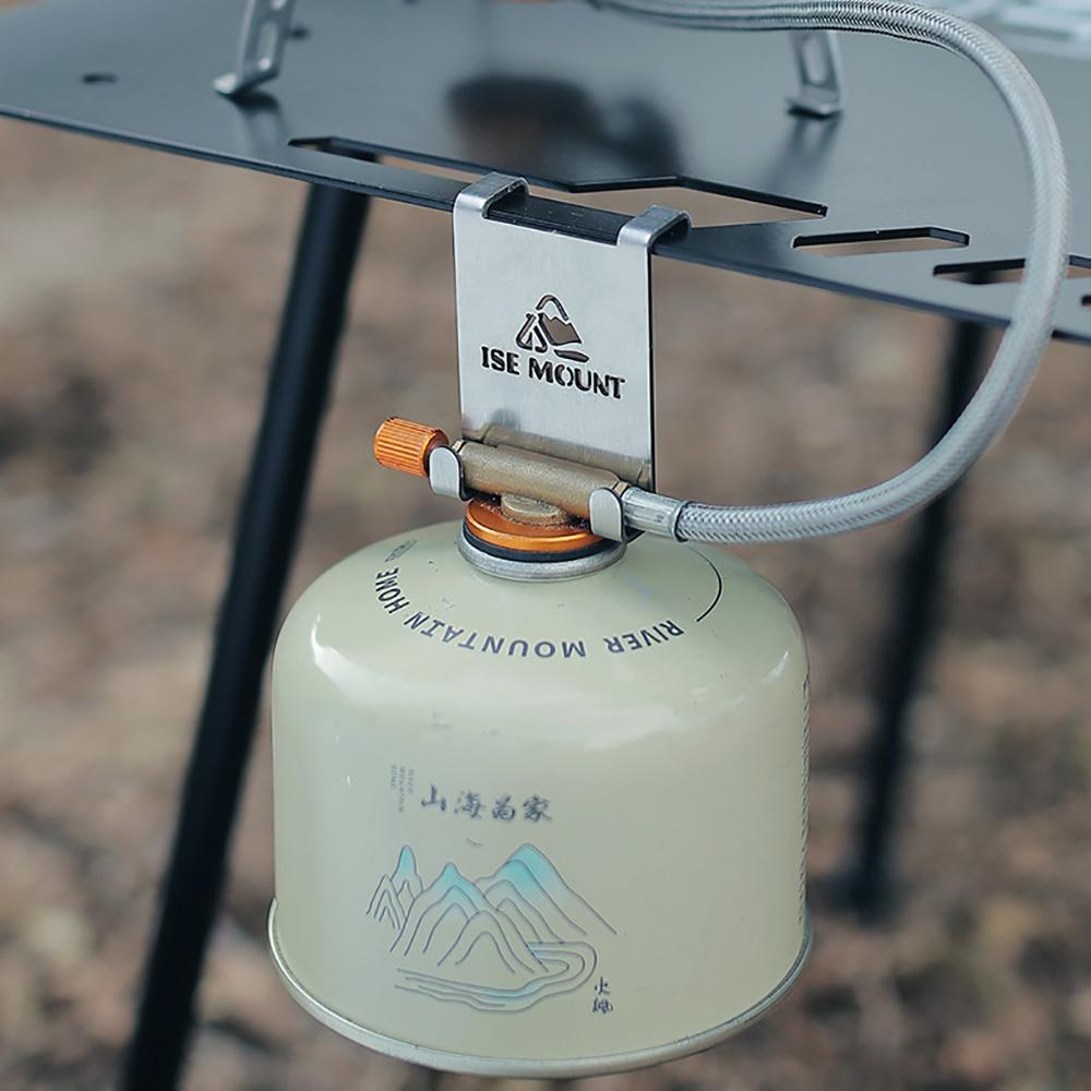New Outdoor Canister Hanging Hook Metal Butane Gas Tank Hanger Clip Portable Tank Hanger Hook Camping Accessories Outdoor Tool