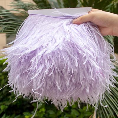Feather1Meter Ostrich Feather Trim 10-15/15-18/18-22CM Plumes Fringe Ribbon for Home Party Dress Sewing Wedding Decoration High Quality