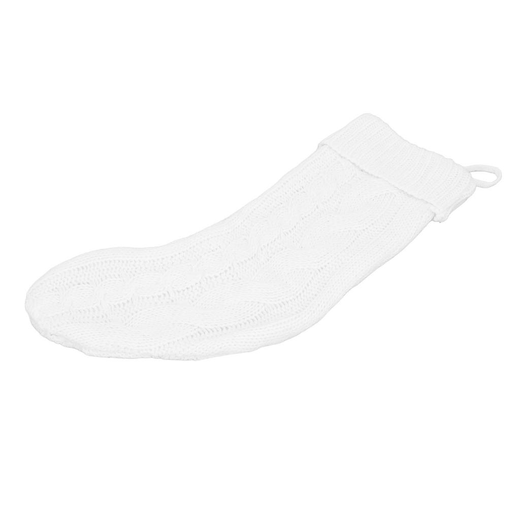 Pletená vánoční punčocha Sváteční dekorace Domácí ozdoby Měkká copánková pletenina Velká vánoční punčocha pro