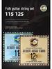 Dr. Duck's Phosphor Bronze Acoustic Guitar Strings, Folk Gauge .012-.011, Set of 6