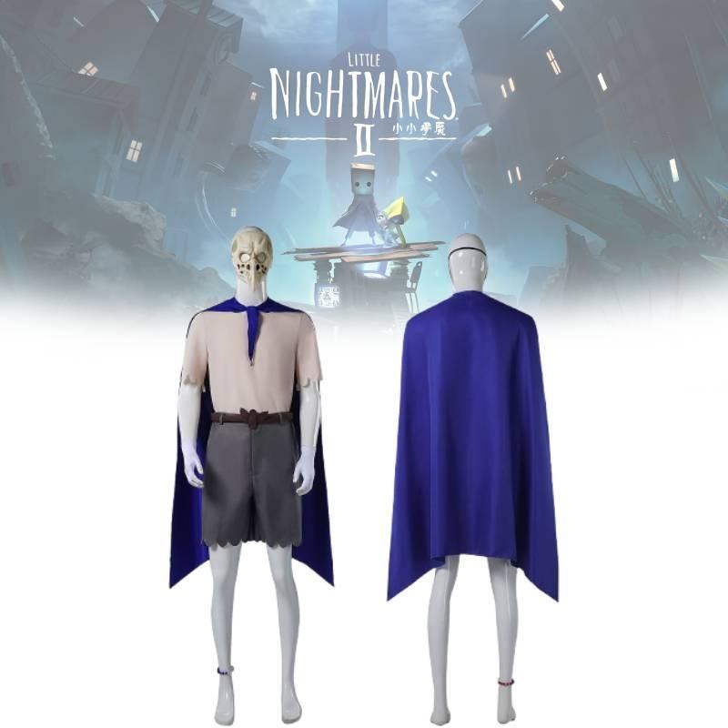 Little Nightmares Cosplay Costume For Adults Featuring Unique Alone Character Design In Blue Color