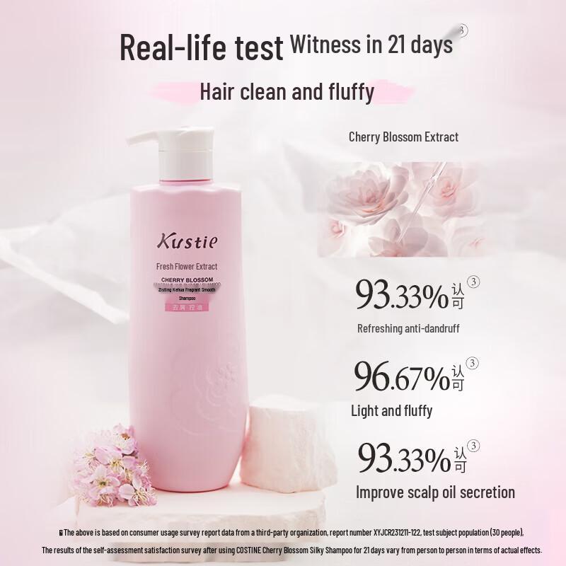 Kustie Cherry Blossom Smooth & Repair Amino Acid Shampoo