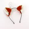 Furry Fox Ear Cosplay Hairhoop Anime Character Costume Halloween Headwear Women Roleplay Game Hairhoop Party Accessory