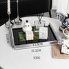 Modern Stainless Steel & Acrylic Aromatherapy Tray, Luxury Desktop Storage Organizer, High-End Decorative Ornament for Home