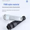 Extra-Long PG/M Nylon Anti-Kink Cable Gland: Torsion-Resistant, Pull-Out Proof