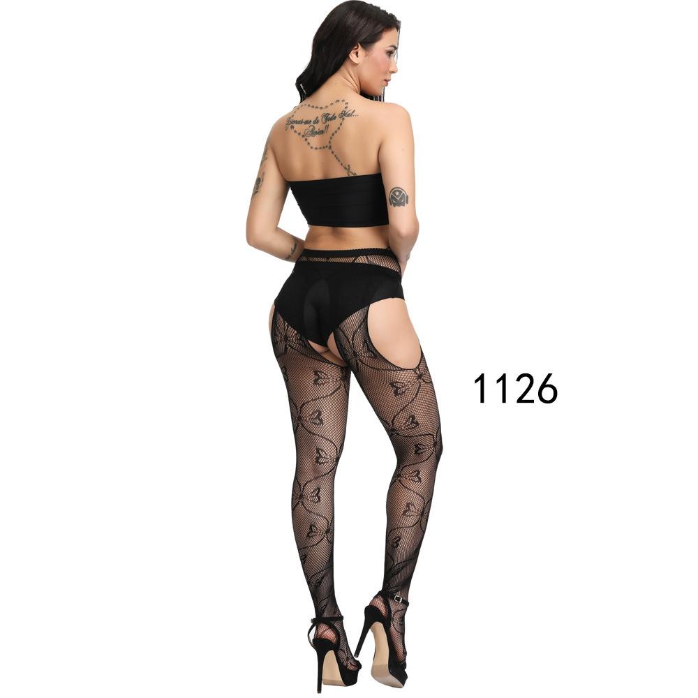 Sexy Womens Fishnet Stockings Pantyhose Black Garters Long Socks Nightclub Party Female Lingerie Tight Leggings