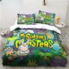3D Print My Game Singing Monsters Printed Bed Set Duvet Cover Pillowcase Bedding Set Bed Linen Sheet Quilt Cover Queen King Size