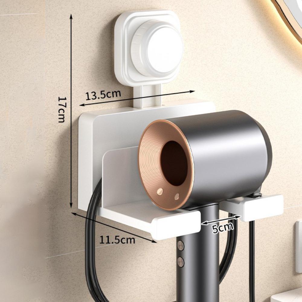 No Punching Hair Dryer Holder Wall Mounted Hairdryer Organizer Box New Wall Dryer Cradle  Bathroom