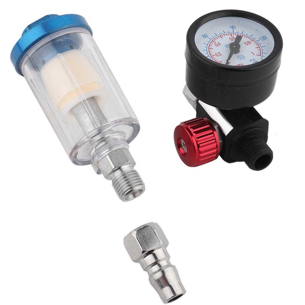 Regulator de Presiune Admisie Aer 14in În Linie Filtru Separator Apă Ulei Capcană Instrument Pistol de Vopsit