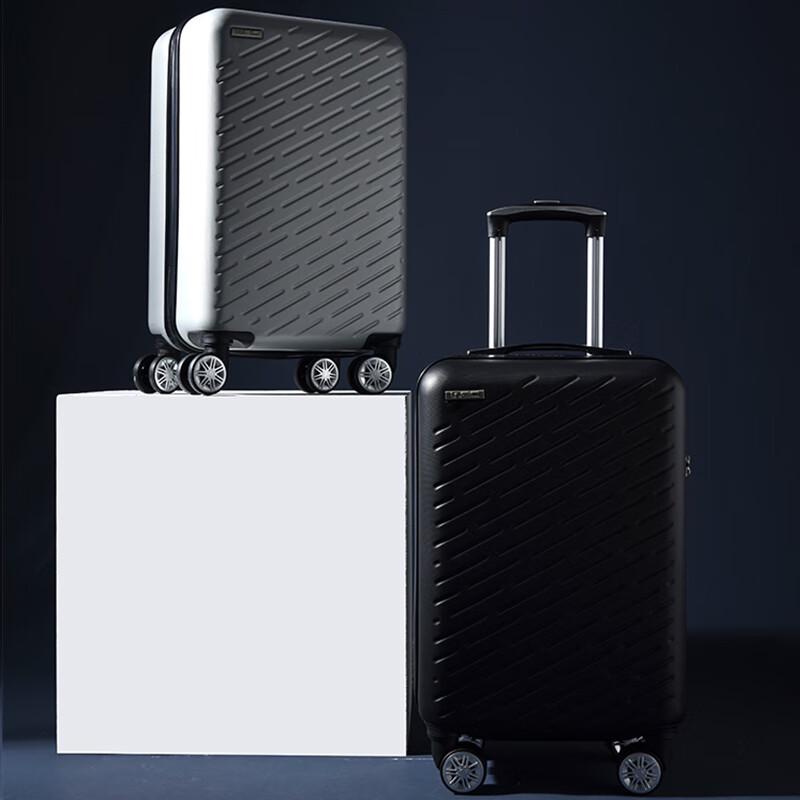 WRC Lightweight Twill Hardside Spinner Luggage 24 inches