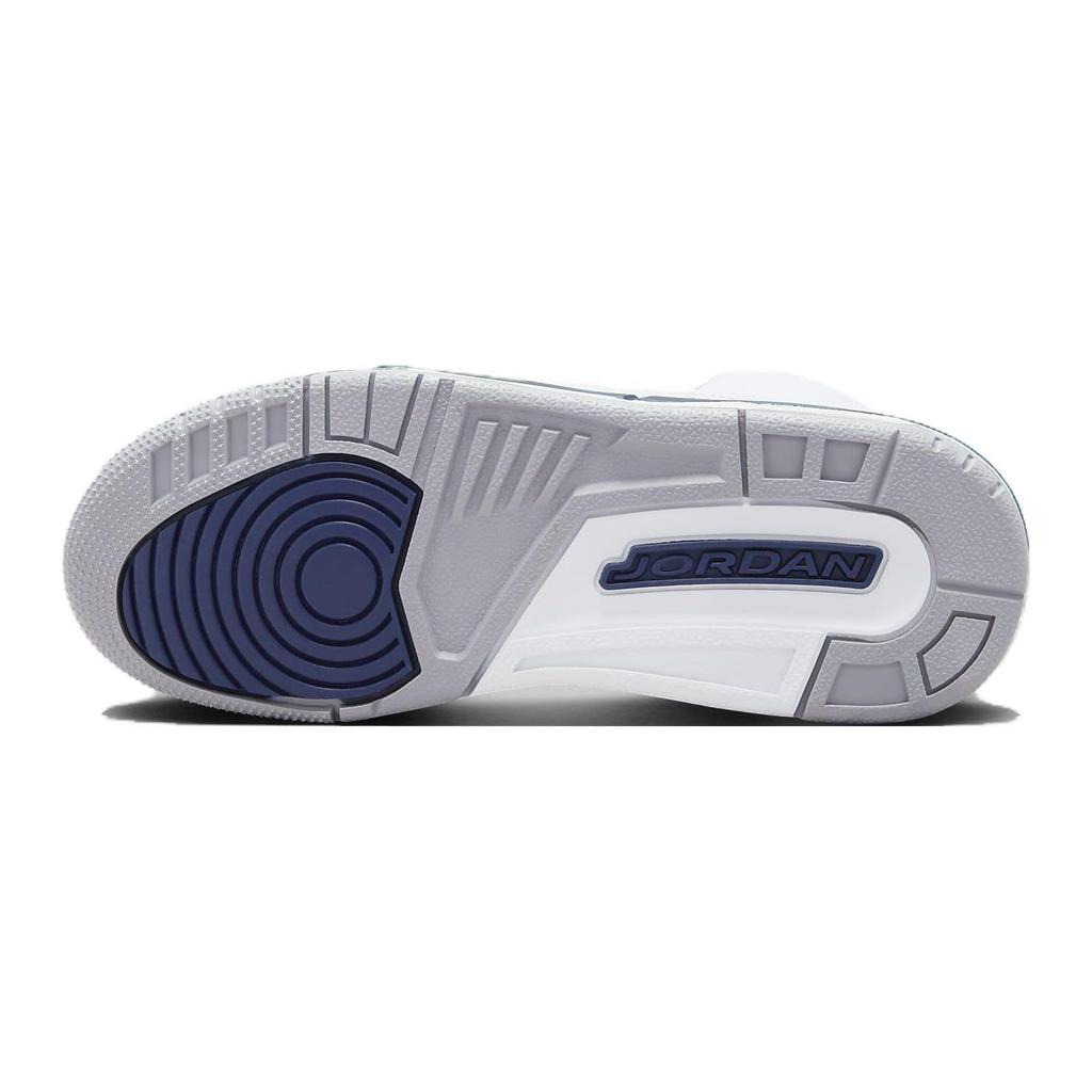 Air Jordan 3 Retro GS Midnight Navy Kids Sneakers White Cement-Grey Black DM0967-140
