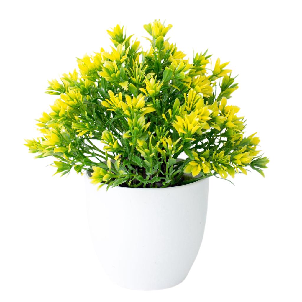 TDStore Artificial Flowers Realistic Simulated Plastic Artificial Potted Flower for Home Decor