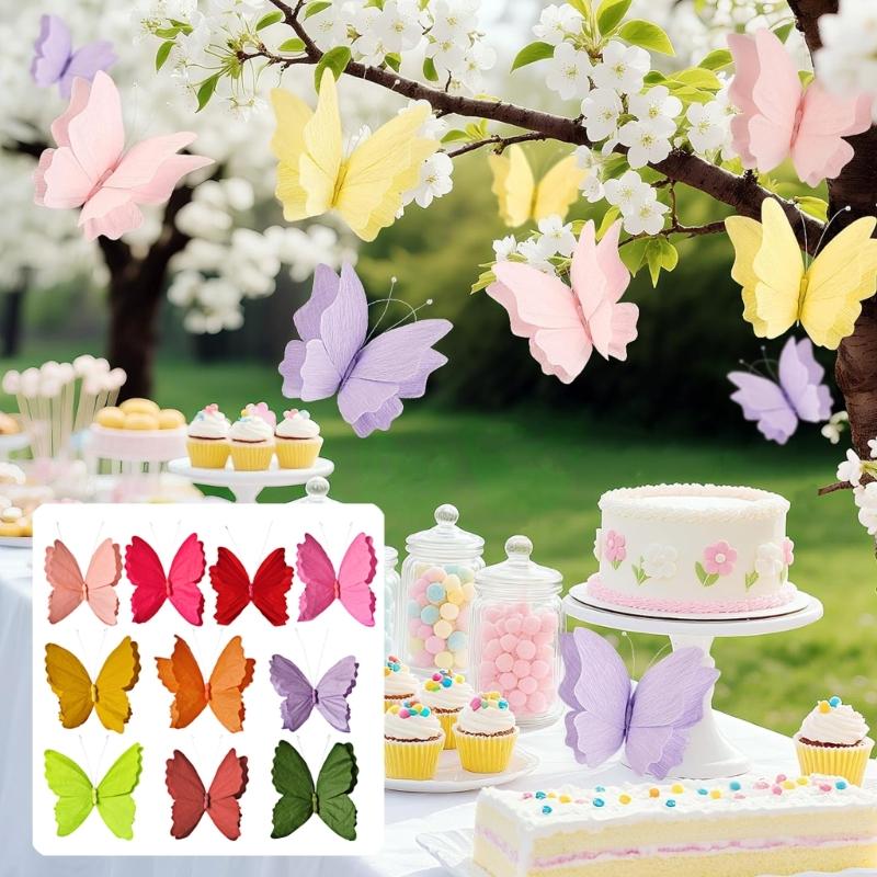 3D Paper Butterfly Wall Art Handcrafted Home Decoration For Living Room Bedroom Friendly Hanging Ornament