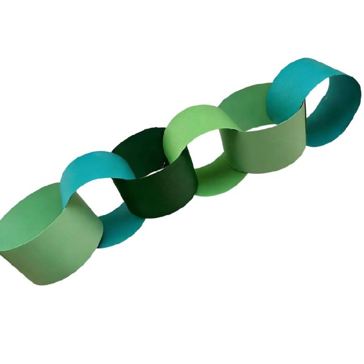 100Pcs Cheerful Rainbow Paper Chains Safe And User Friendly For Children Birthday Parties And Classroom Decors
