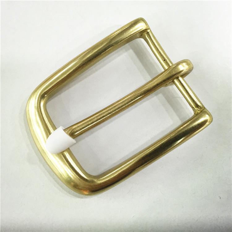 Unisex 3.5CM Brass Pin Buckle for Casual Belts - Handmade Leather Accessories