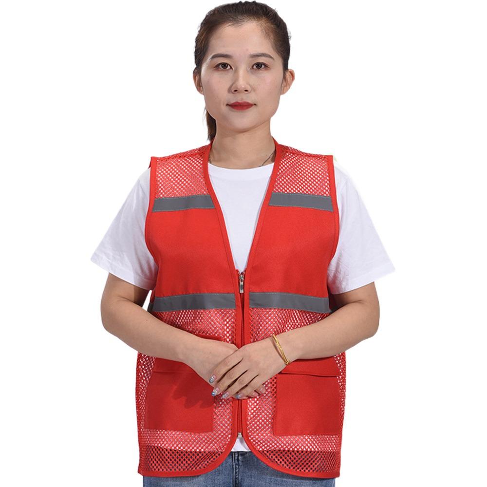 Ärmlös V-ringad Väst Genomskinlig Nätväst Herr Dam Säkerhetsväst Utomhusaktiviteter