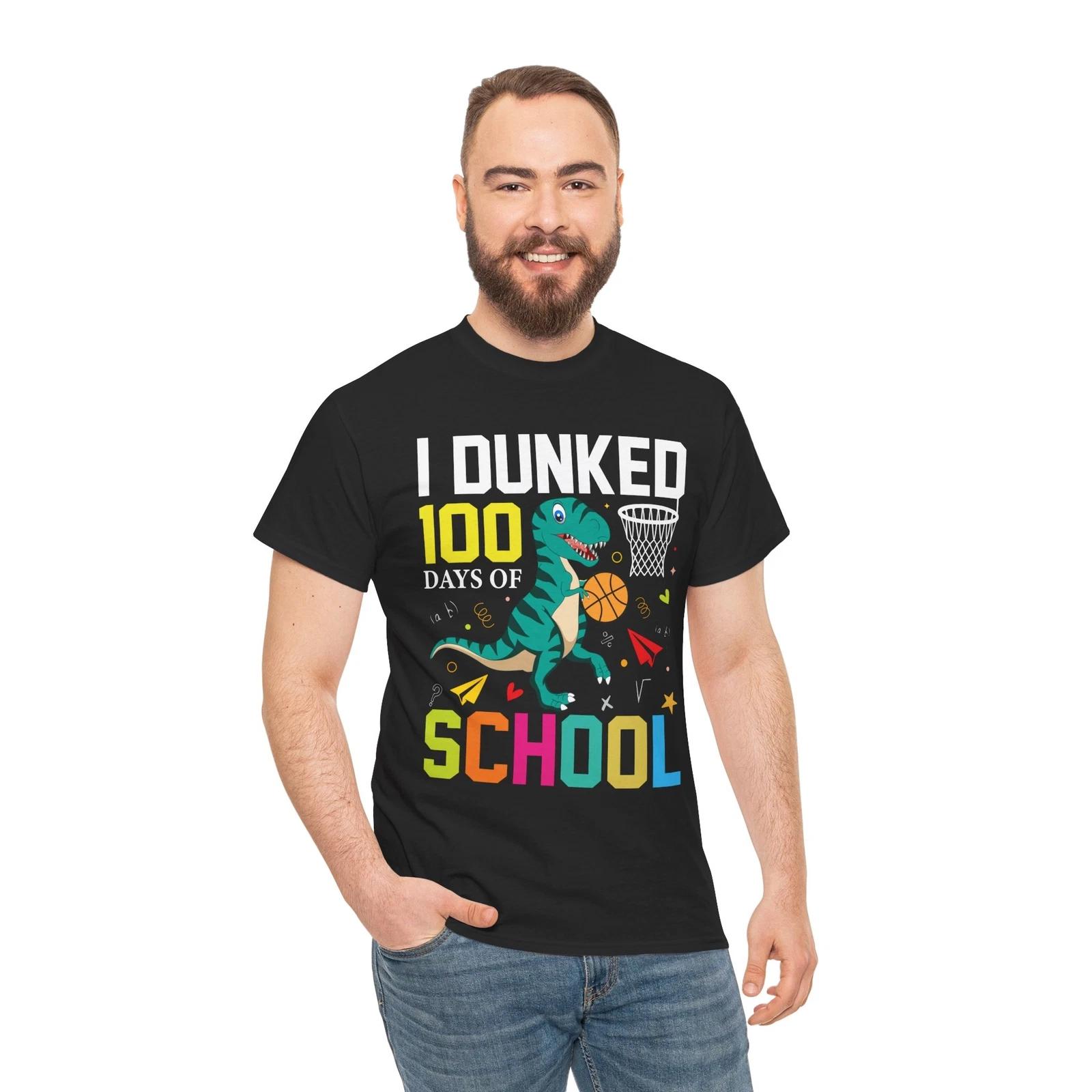 

Dinosaur T-Shirt | Funny Prehistoric Tee | T-Rex 100 days of school T-Shirt XL