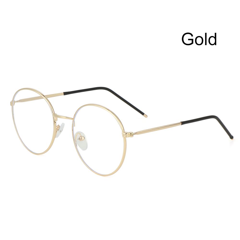Fashion Round Glasses Anti-Blue Light Glasses For Women Men Ultra Light Metal Frame Eyeglasses Computer Glasses Optical Glasses