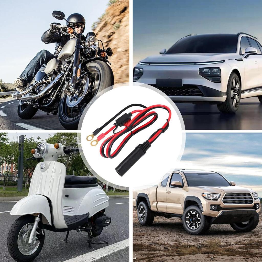 SAE Extension Cable, Bike Charger Cord, Quick Connect Car Charger Cord -