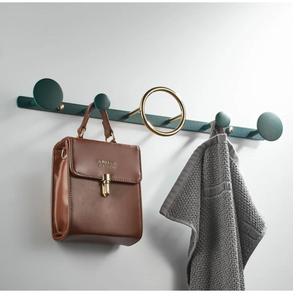 Green Gold Bathroom Hook with Gold Towel Ring Towel Holder Coat Hanger Hook Towel Rack Bathroom Hardware