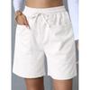 Summer New Style, Loose Fit, Linen, Casual Shorts, Solid Color, Plus Size, High Waist, Wide Leg Pants for Women