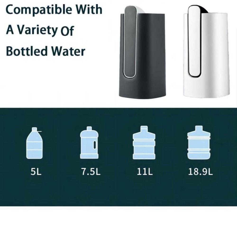 Touch Button Electric Water Extractor Silicone Hose Automatic Water Press Kitchen