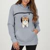 Women's Color Hoodie Loose Fit Casual Sweatshirt for Small Dogs and Cats