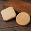 Wood Makeup Mirror Round/Square Cosmetic Mirror Handheld Mini Compact Pocket Mirror Portable Travel Accessories Beauty Tool