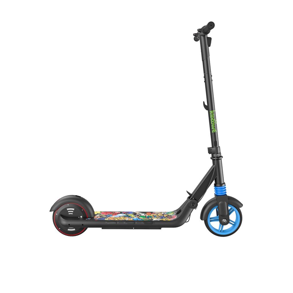 KIDDOWE K2 Kid's Folding Electric Scooter 130W Motor 24V6AH Battery 14KM/H Top Speed 6.5 Inch Solid Tire Outdoor Play E-Scooter