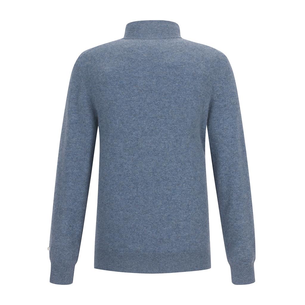 FERRAROMILANO 100% Cashmere Half Turtleneck Knit Blue (Am0Erd40543)