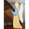 Wooden Easters Nativity Scene Decoration Nativity Statue Sculptures Set for Home Tabletop Christian Festives Ornaments
