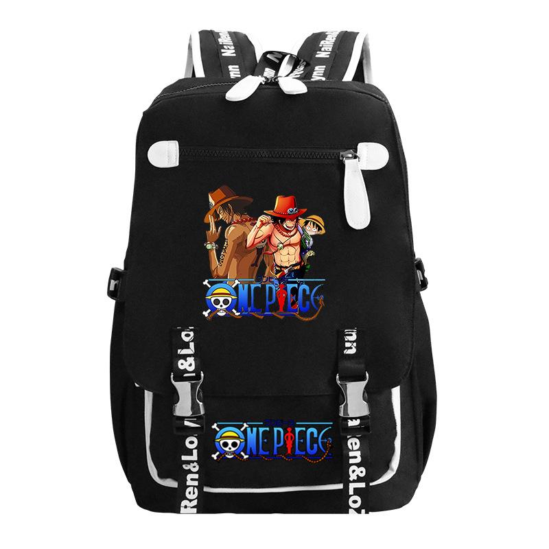 RiMan ONE PIECE Luffiello School Bag Boys ins Trendy Cool Large Capacity College Student Backpack