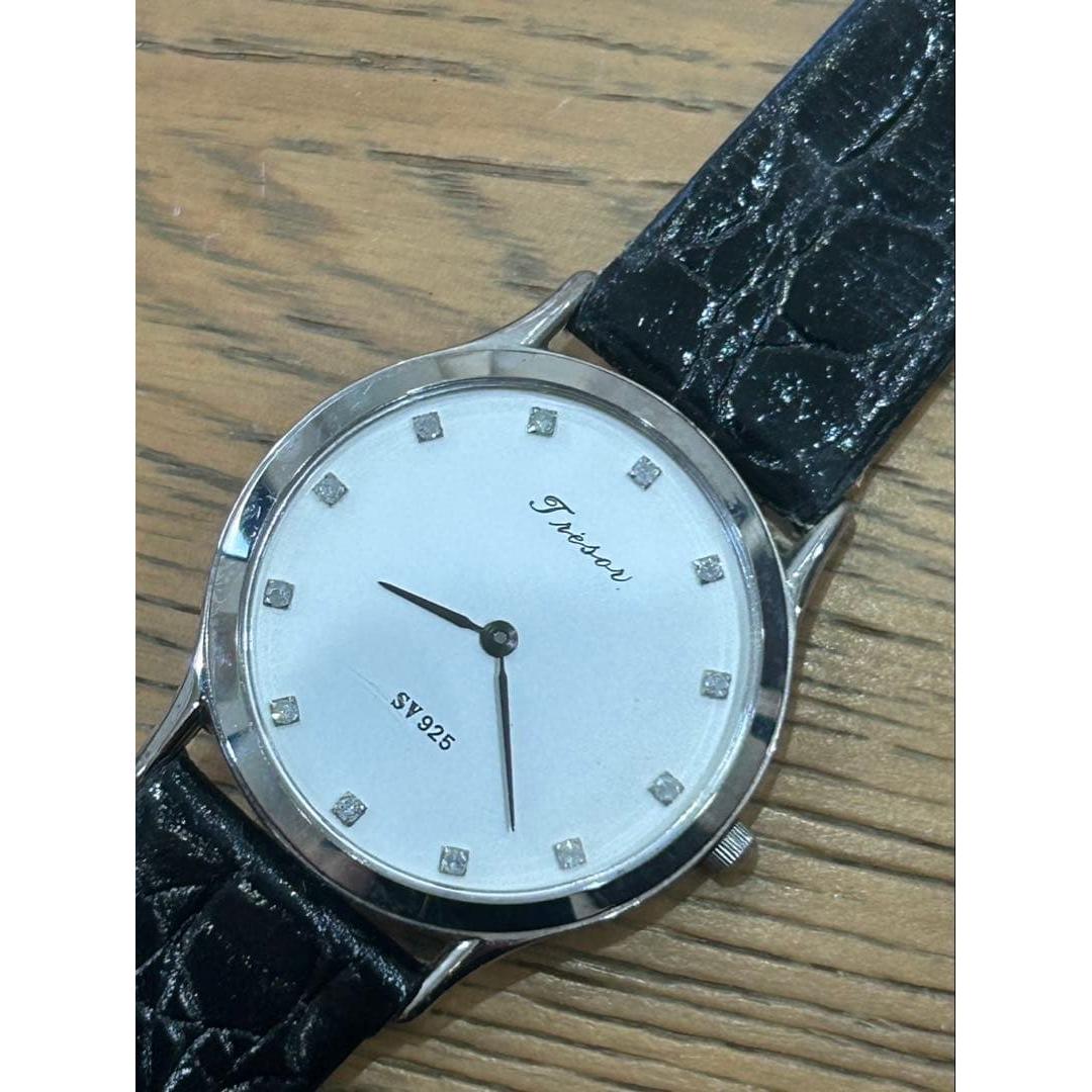 Used Tresor men s watch silver SV925 stamped
