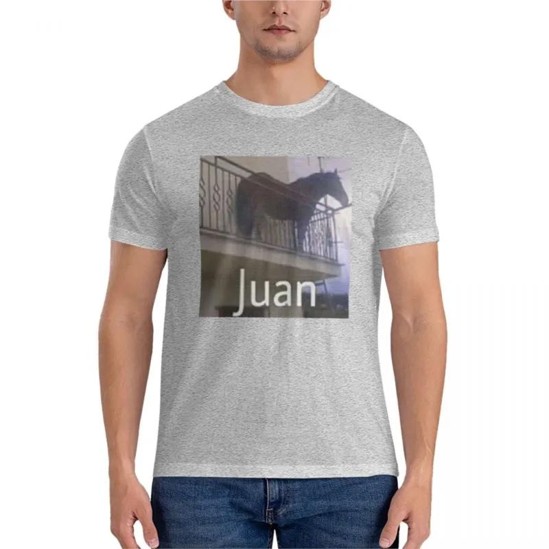 summer fashion t-shirt Juan horse on balcony Graphic T-Shirt graphic t shirts t shirts for cotton