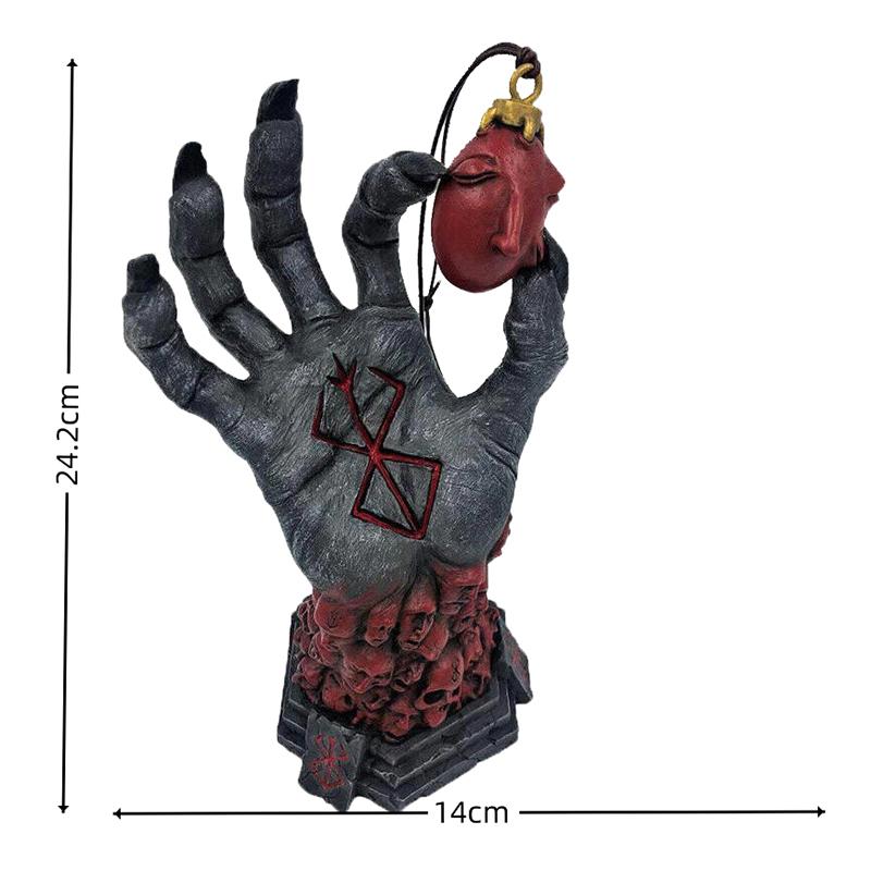 Berserk Hand Gottes Anime Figur Teufelshand Figur Harz Hand Gottes Statue Sammlerstück Modellpuppe Spielzeug Geschenk Heimdeko